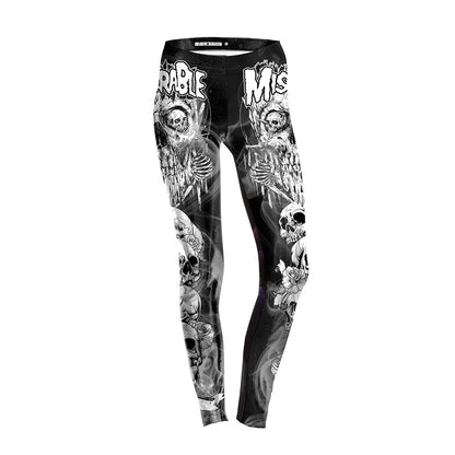 Sexy 3D Print Halloween Leggings for Women