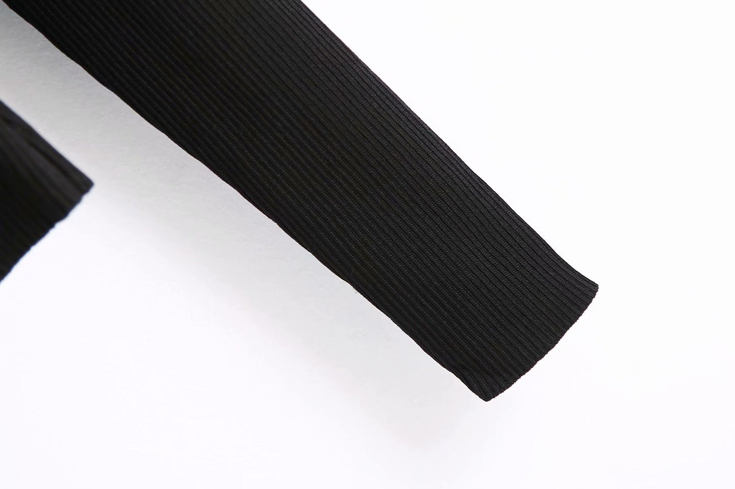 Sexy Black V Neck Knitting Long Sleeves Shirts