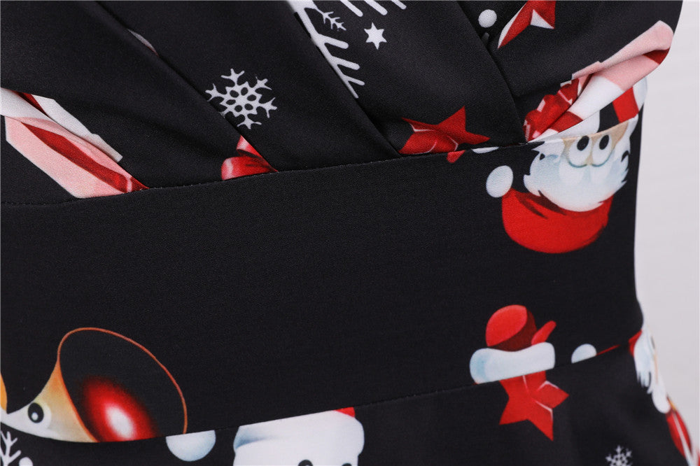 Merry Christmas Short Sleeves Dresses