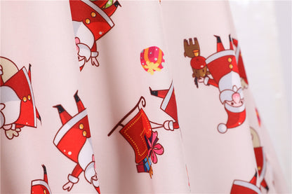 Merry Christmas Short Sleeves Dresses