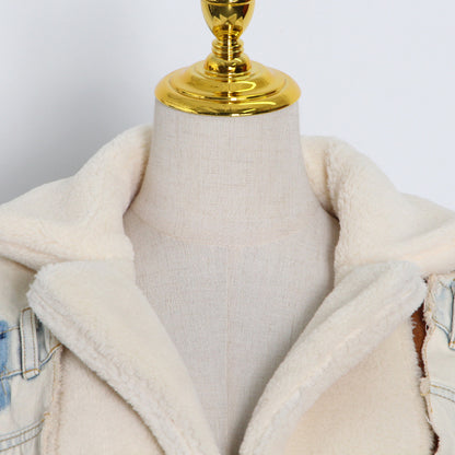 Luxury Hip Hop Sherpa Jacket Coats for Women