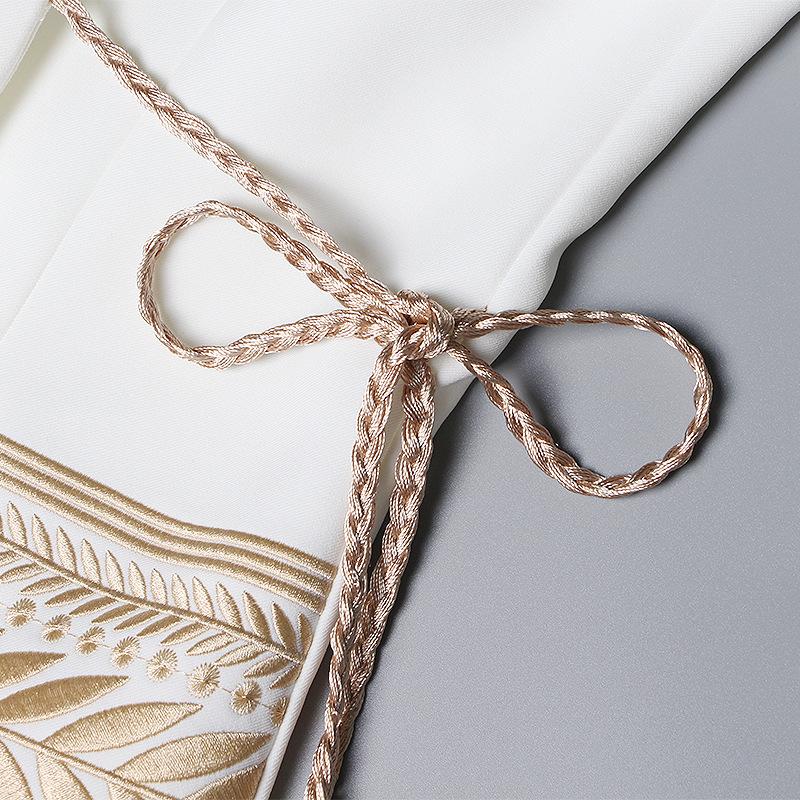 Fashion Embroidery Irregular Tassel Blazers-STYLEGOING