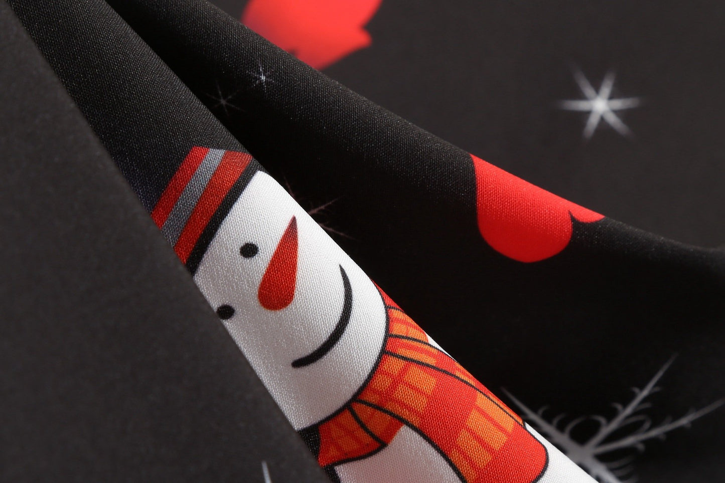 Women Vintage Christmas Snowmen Slim Waist Dresses-STYLEGOING