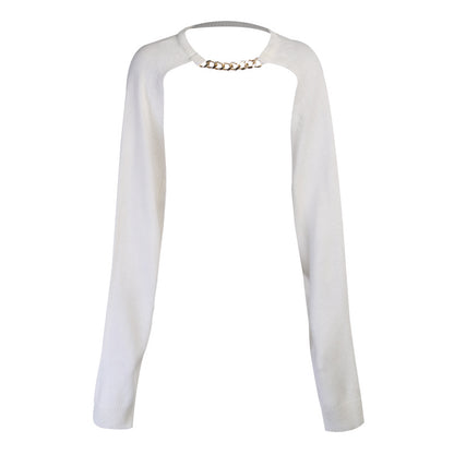 Sexy Designed Chain Knitting Long Sleeves Cover