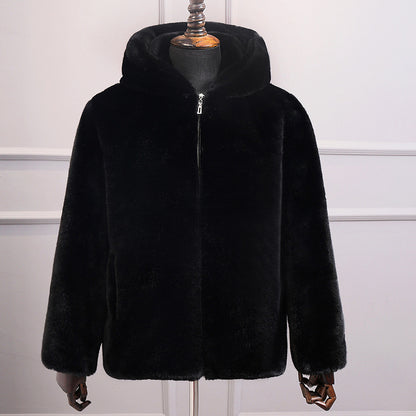 Warm Winter Artificial Fur Plus Sizes Overcoats for Men