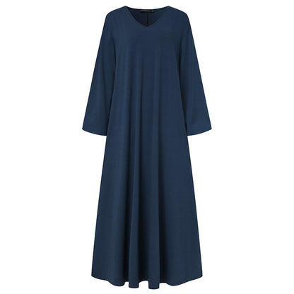 Casual Women Long Dresses Cozy Dresses