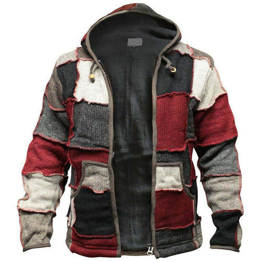 Men's Knitting Zipper Hoodies Cardigans for Winter