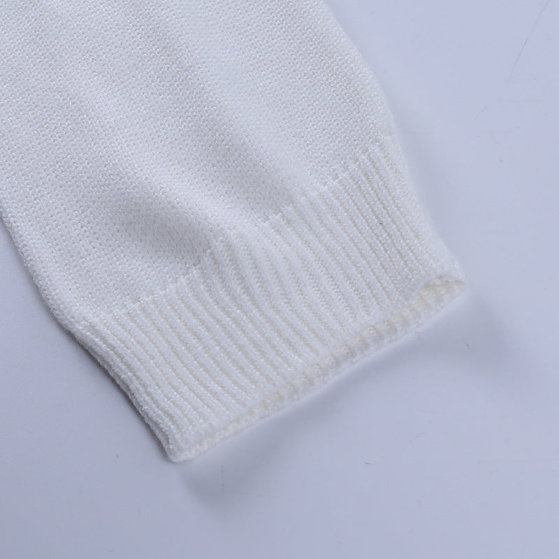 Sexy Designed Chain Knitting Long Sleeves Cover