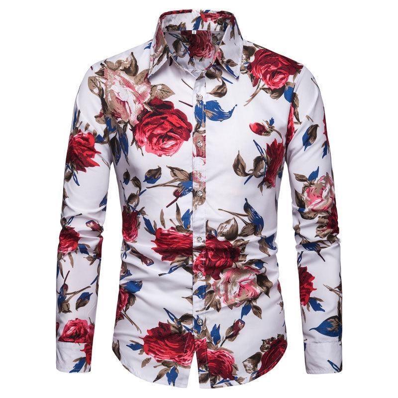 Plus Sizes Men Long Sleeves Shirts-STYLEGOING