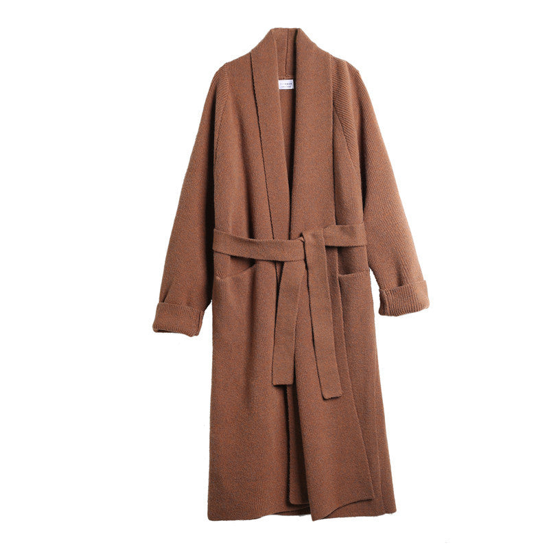 Women Romper Style Knitted Woolen Cardigan Overcoat