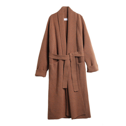 Women Romper Style Knitted Woolen Cardigan Overcoat