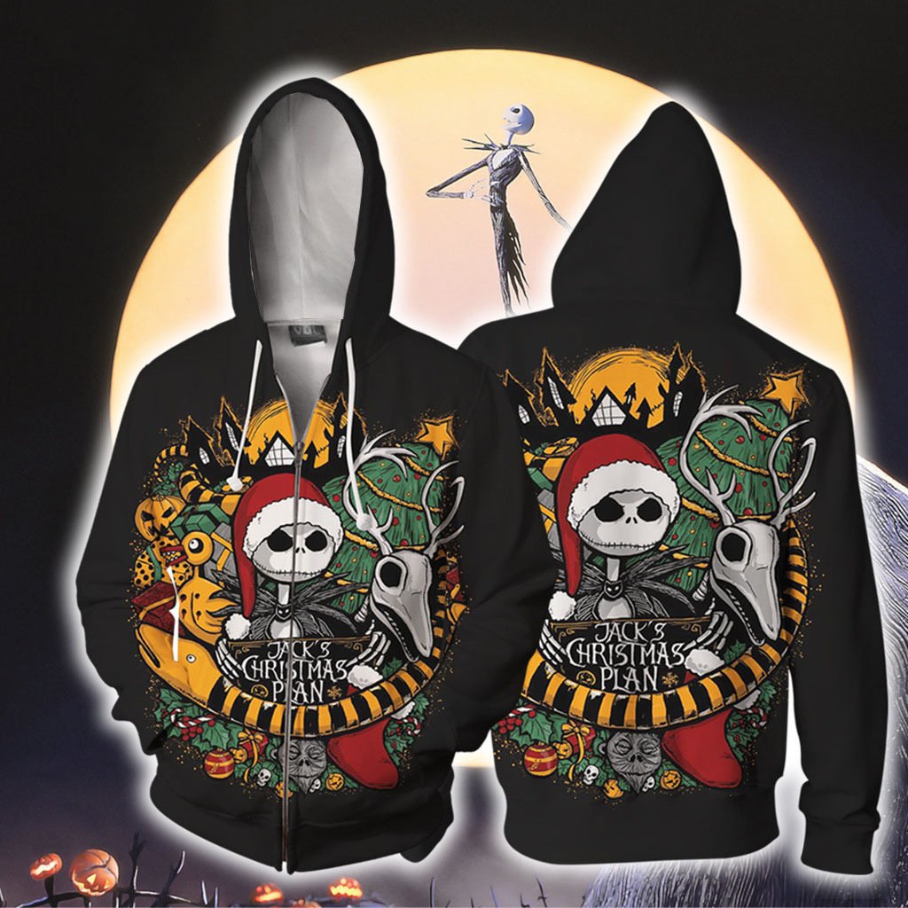 Plus Size Horrible Halloween 3D Print Hoodies-STYLEGOING