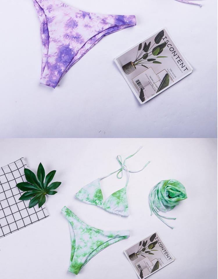Fashion Floral Print 3pcs Bikini Swimwear-STYLEGOING