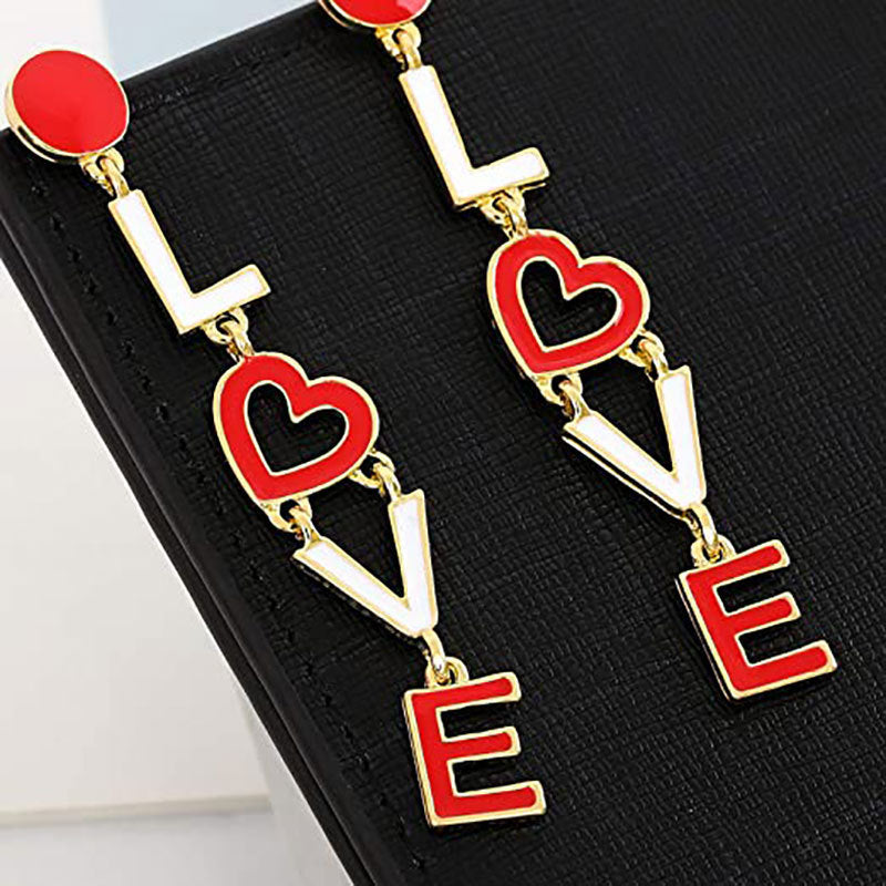 Lovely Love Design Women Earrings for Valentine's Day