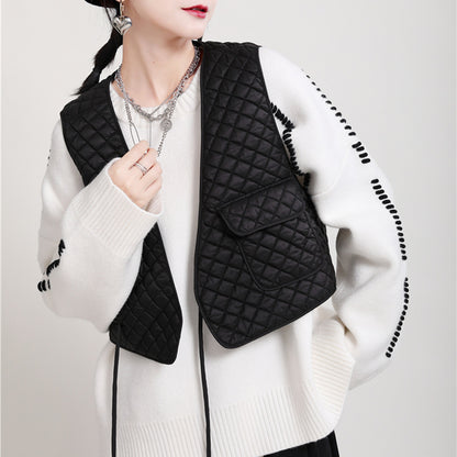 Winter Cotton Designed Vest for Women