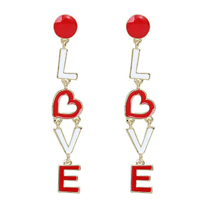Lovely Love Design Women Earrings for Valentine's Day
