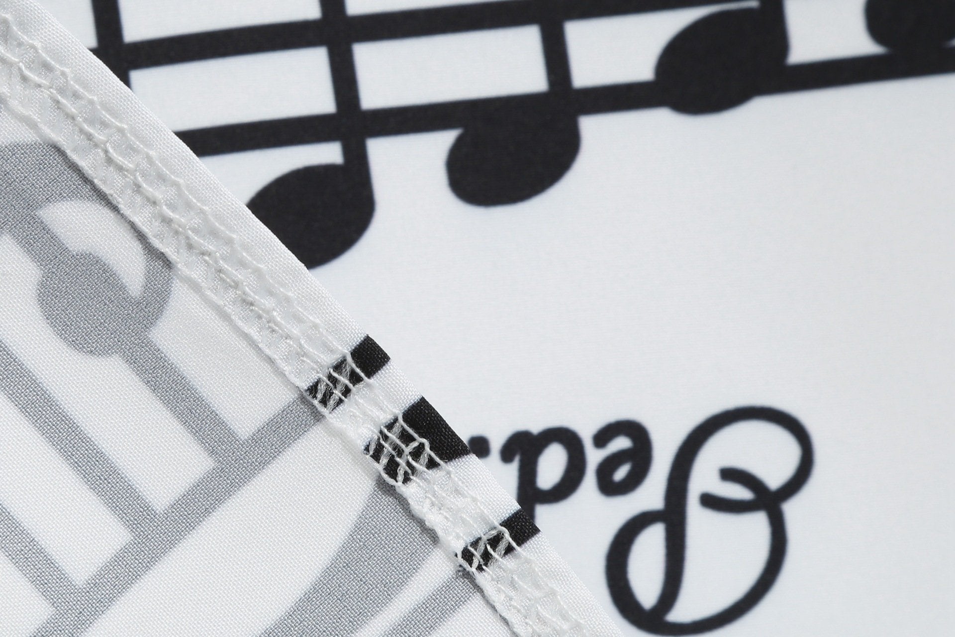 Vintage V Neck Long Sleeves Musical Note Winter Dresses-STYLEGOING