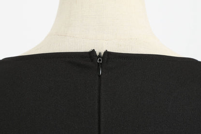 Vintage V Neck Long Sleeves Musical Note Winter Dresses-STYLEGOING