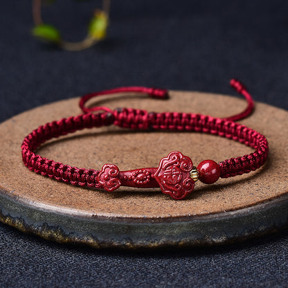 Hand-woven Cinnabaris Good Luck Bracelets