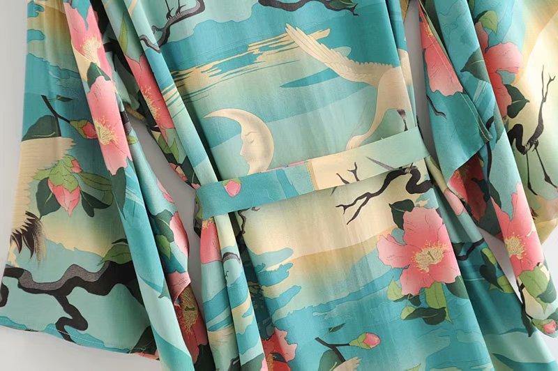 Bohemia Lotus Kimono Cover Ups-STYLEGOING