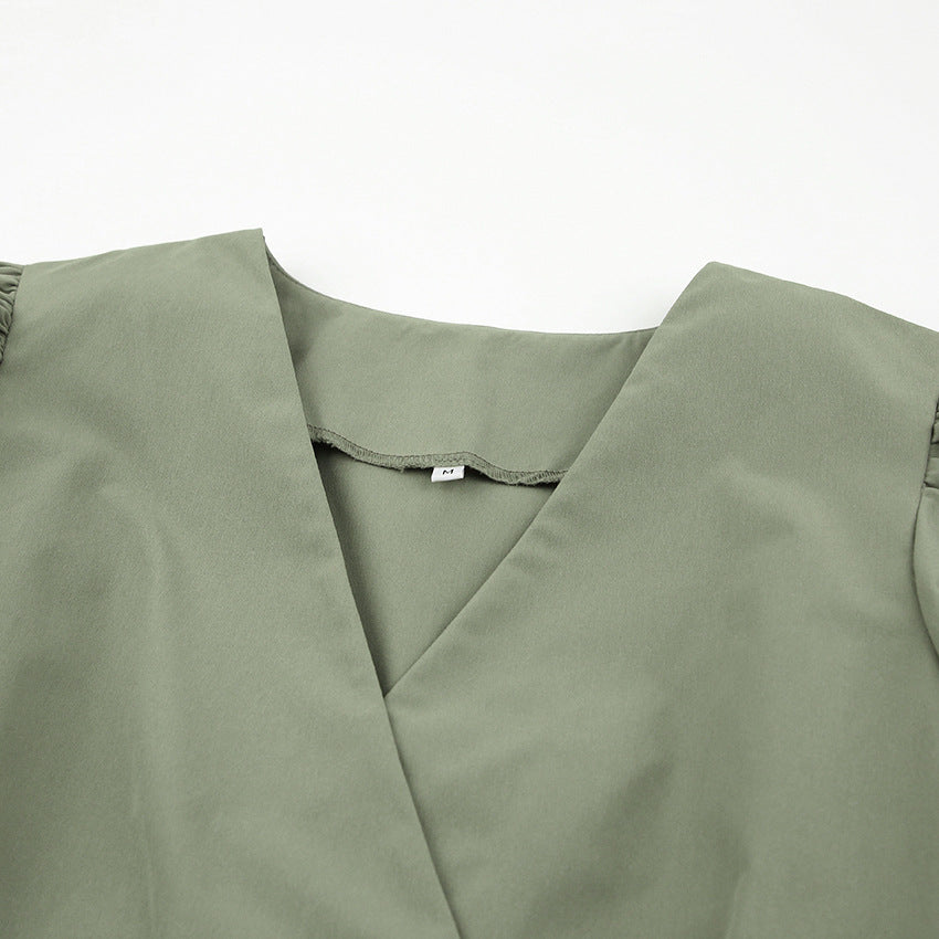 Elegant Long Sleeves Women Short Dresses