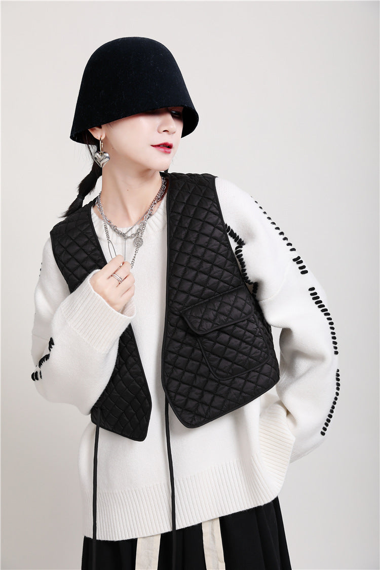 Winter Cotton Designed Vest for Women