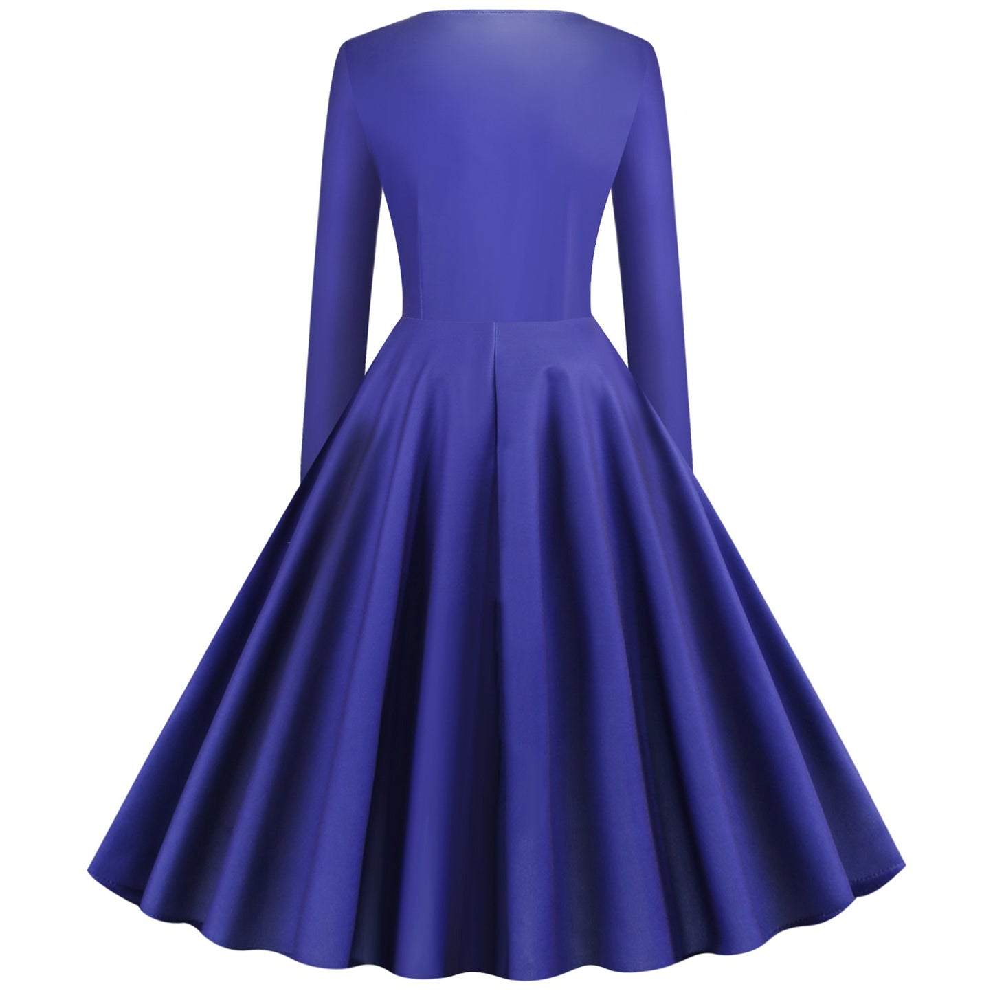 Vintage Square Neckline Long Sleeves Christmas Dresses