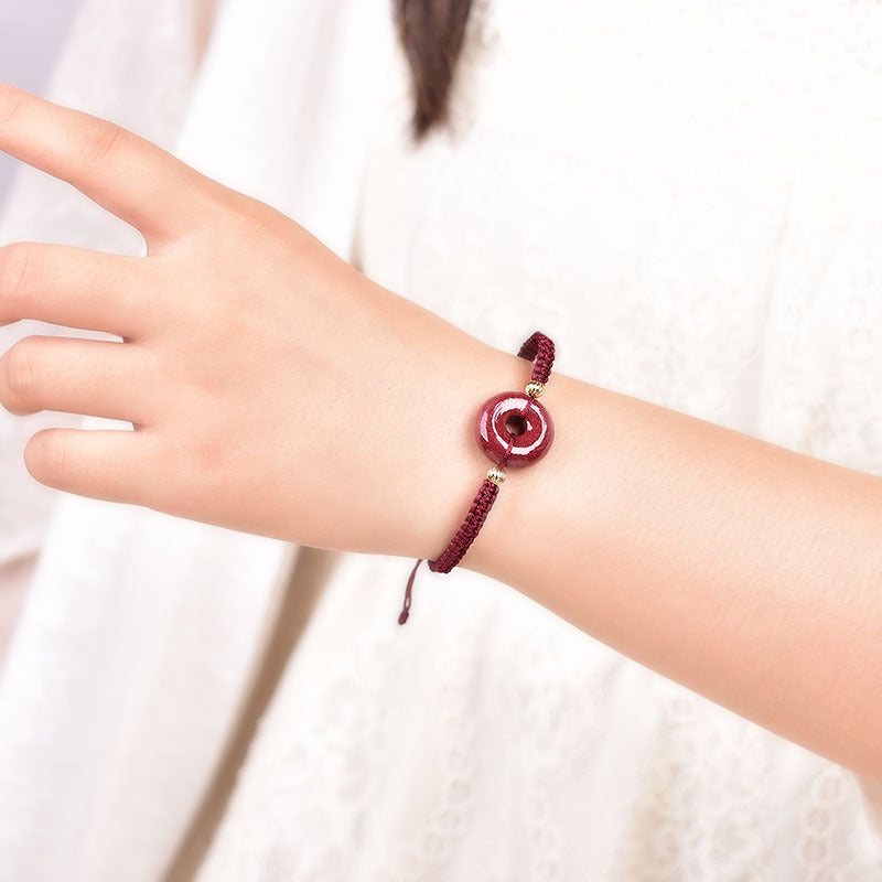 Hand-woven Cinnabaris Good Luck Bracelets