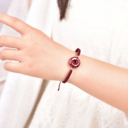 Hand-woven Cinnabaris Good Luck Bracelets