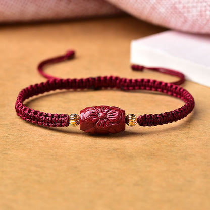 Hand-woven Cinnabaris Good Luck Bracelets