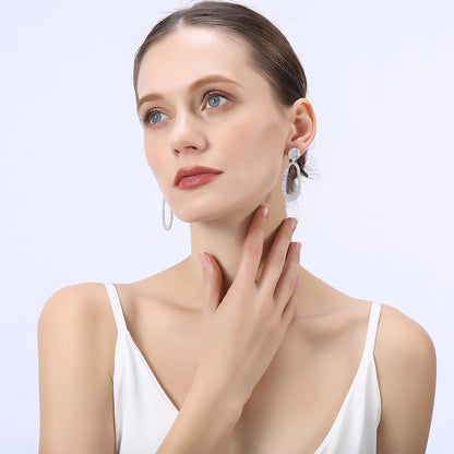 Vintage Bohemian Geometry Print Women Earrings