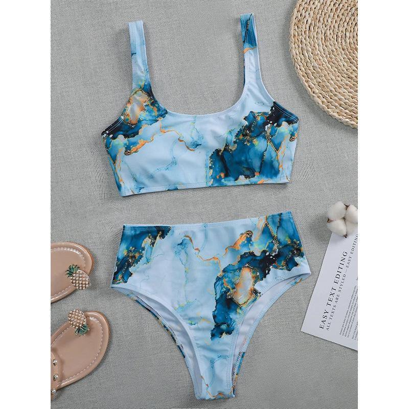 Sexy Straps High Waist Bikini Swimsuits-STYLEGOING