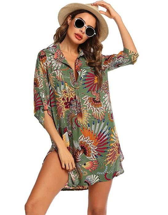 Summer Beach Sun Proof Blouses-STYLEGOING