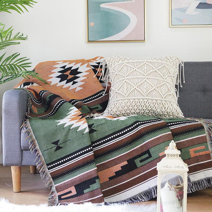 Geometry Pattern Double Side Sofa Blanket--Free Shipping at meselling99