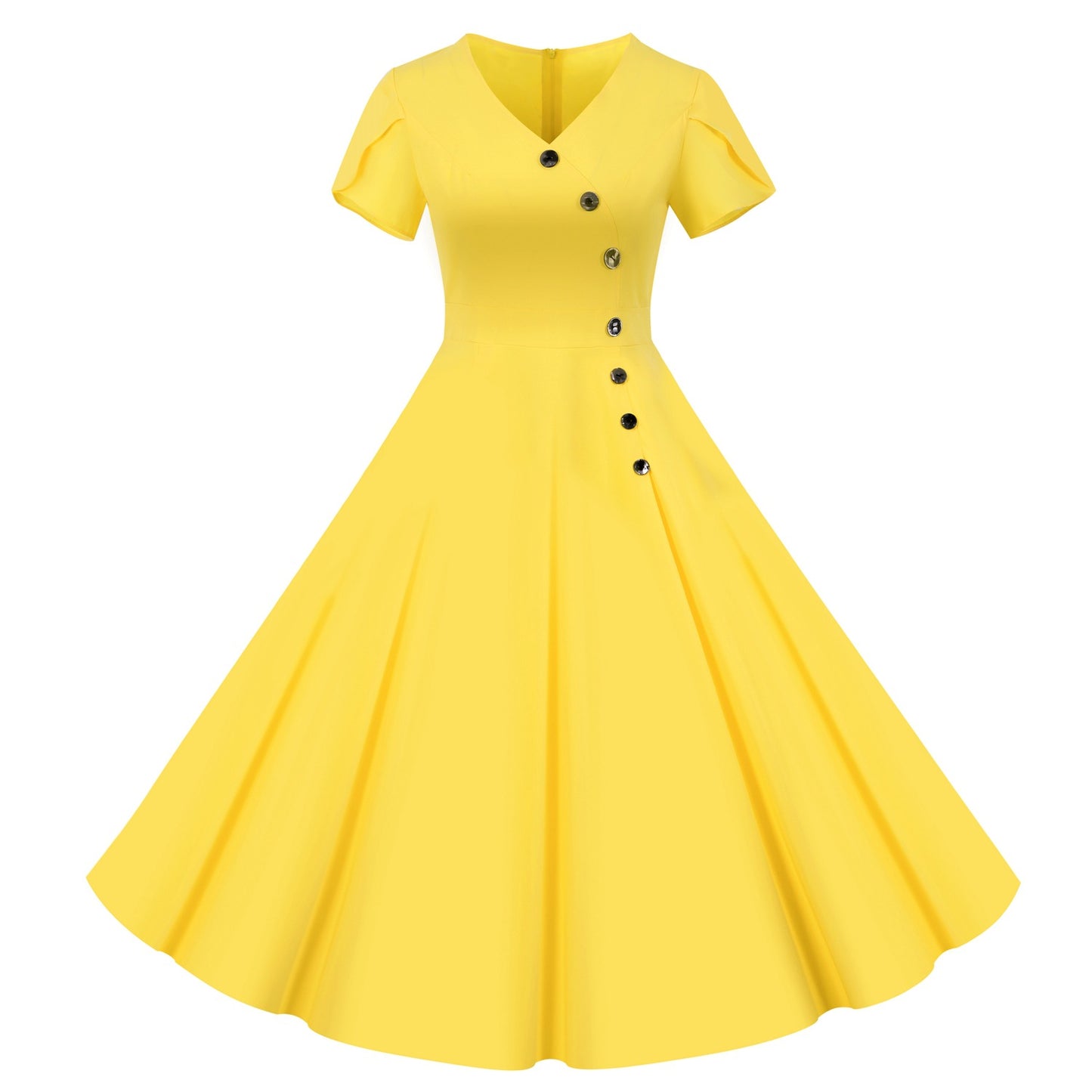 Vintage Short Sleeves Women Dresses