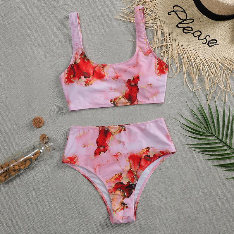 Sexy Straps High Waist Bikini Swimsuits-STYLEGOING