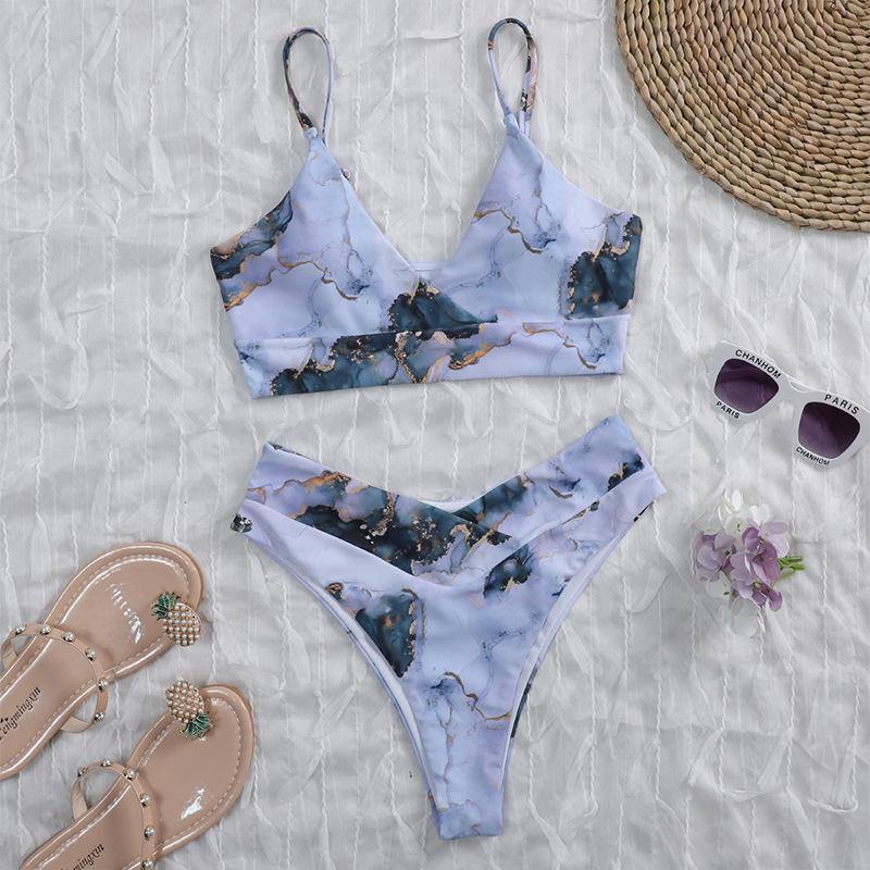 Sexy Straps High Waist Bikini Swimsuits-STYLEGOING