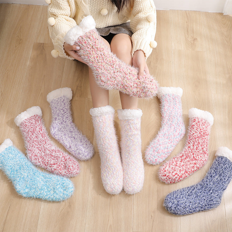 Winter Velvet Warm Sleep Socks for Women