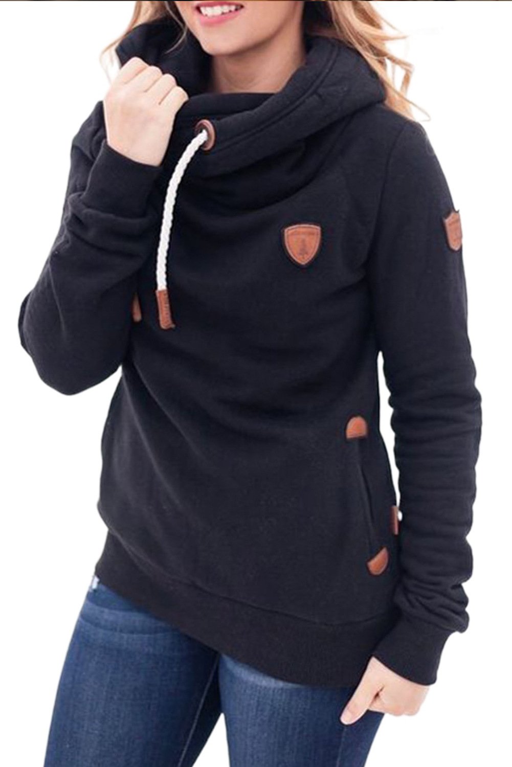 Casual Drawstring Hoddies with Hat-STYLEGOING