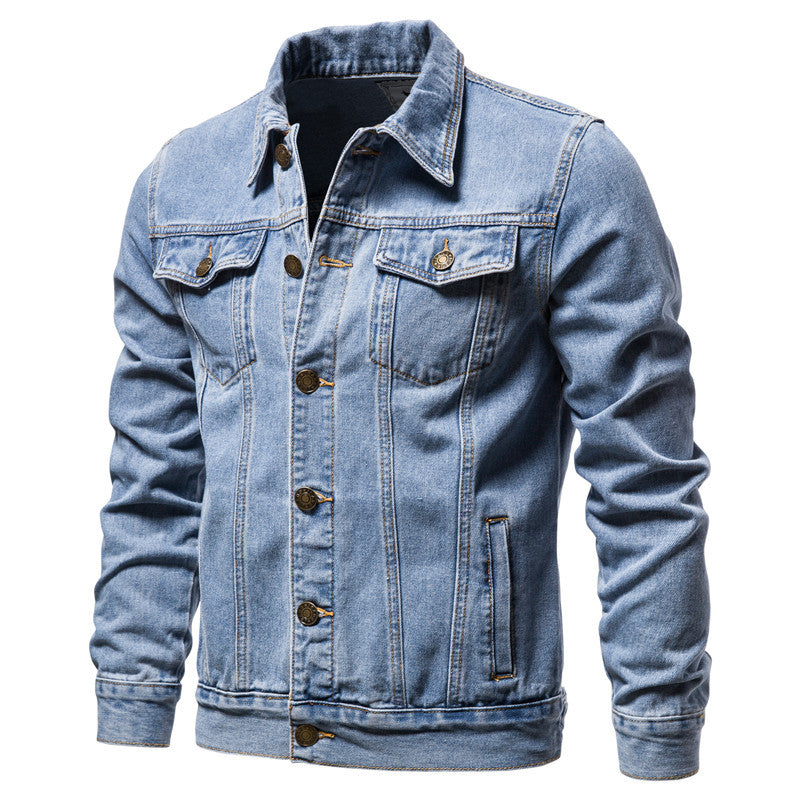 Casual Cotton Denim Cowboy Long Sleeves Denim Jackets