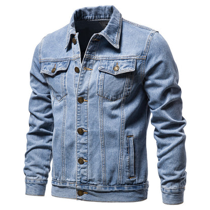 Casual Cotton Denim Cowboy Long Sleeves Denim Jackets