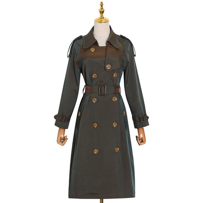 Classy Designed Long Trenchcoat for Women