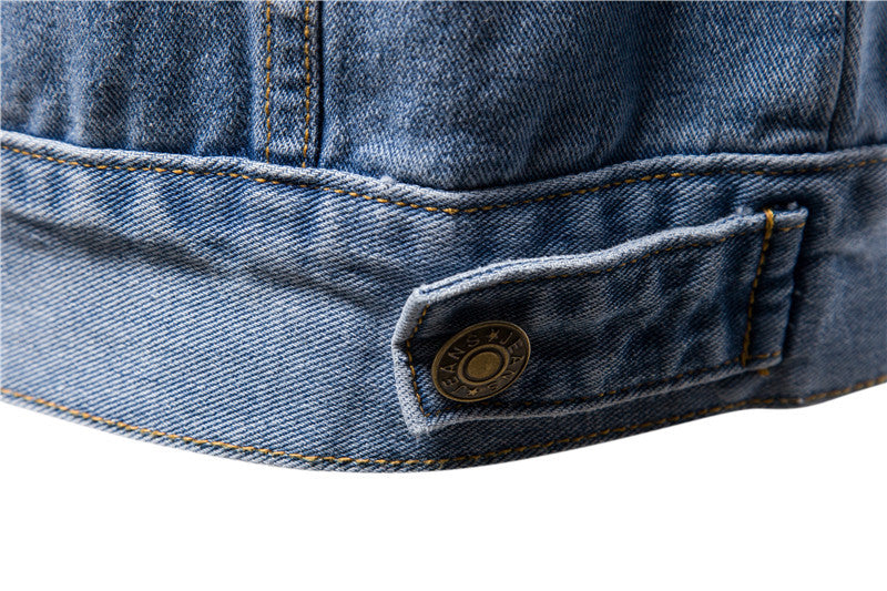 Casual Cotton Denim Cowboy Long Sleeves Denim Jackets
