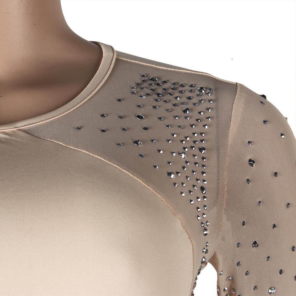 Sexy See Through Rhinestone Night Club Suits-STYLEGOING