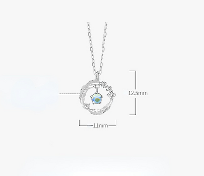 Feather Design Sterling Sliver Necklace