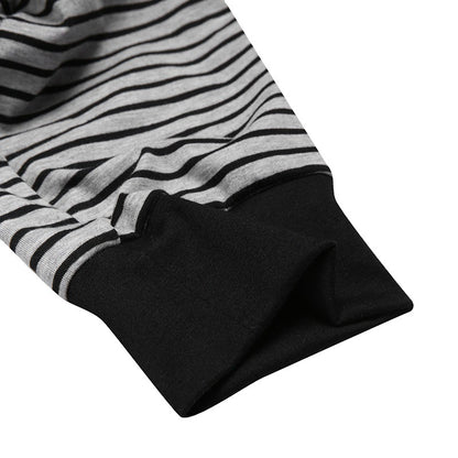 Casual Long Sleeves Jumpsuits Sleepwear for Men