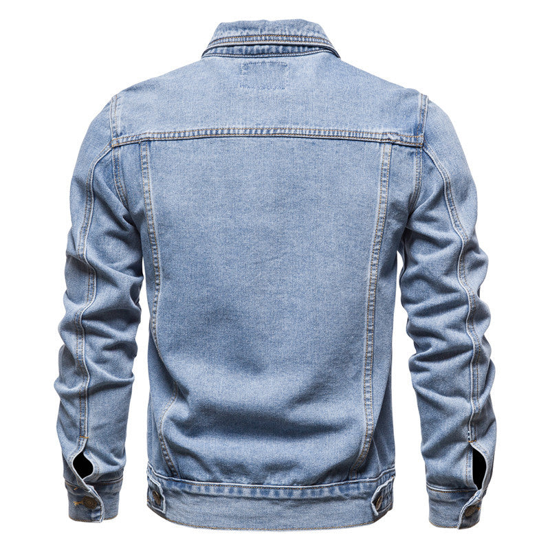 Casual Cotton Denim Cowboy Long Sleeves Denim Jackets