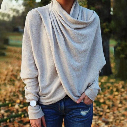 Women Winter Loose Irregular Hoodies-STYLEGOING