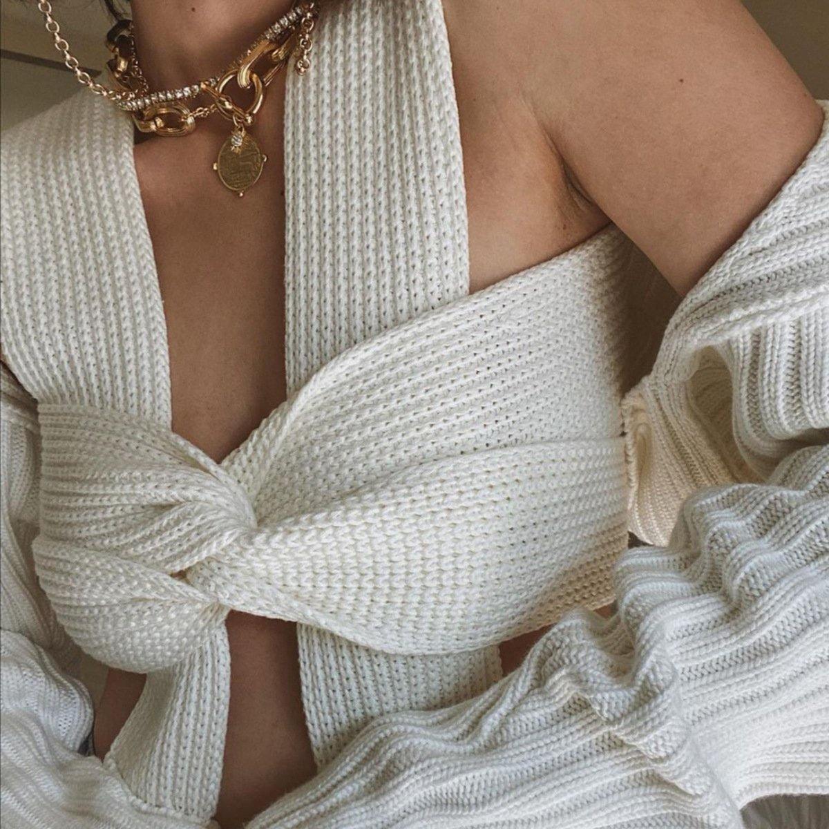 DIY Knitting Bangdage Tops-STYLEGOING