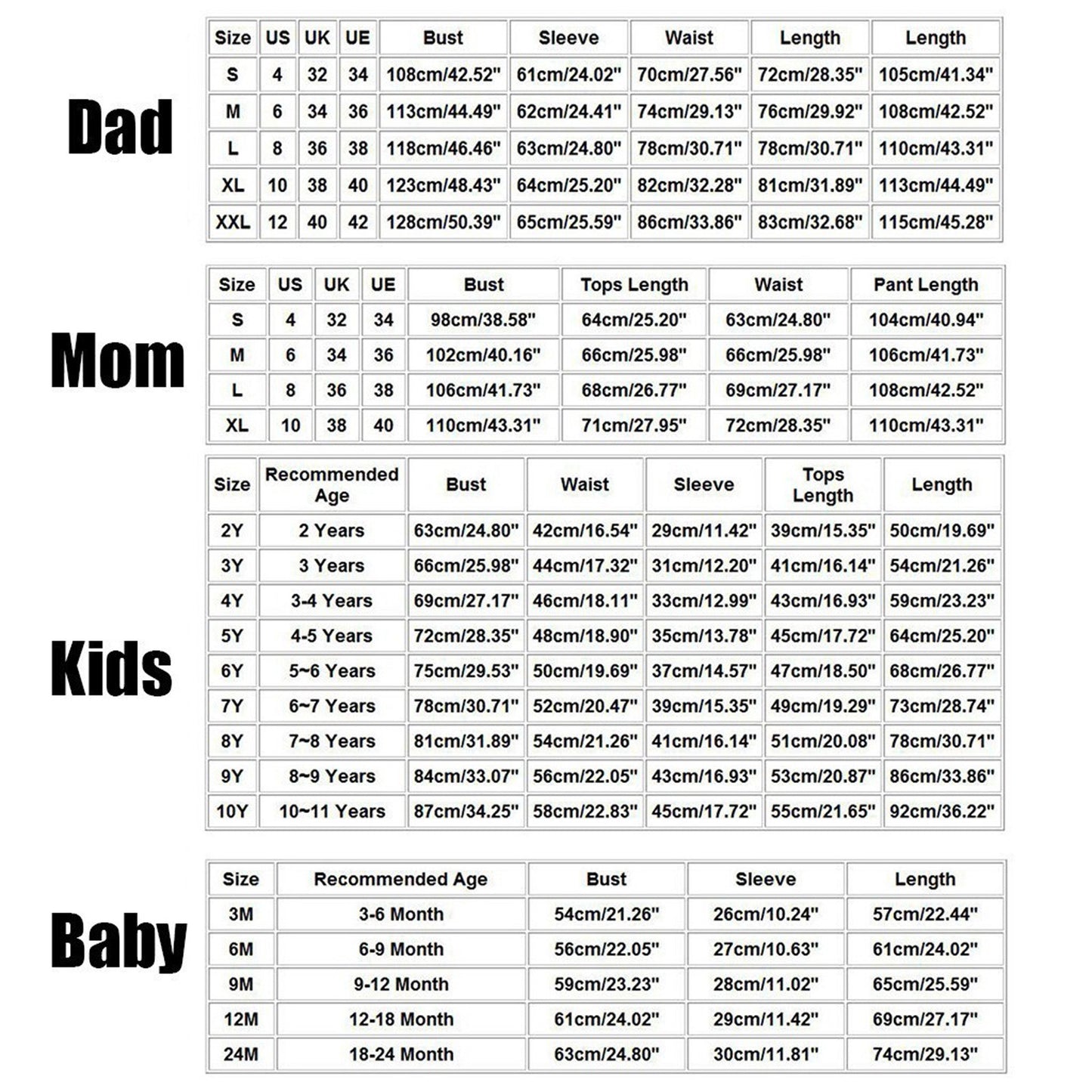 Merry Christmas Casual Parent-Child Pajamas